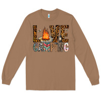 Toasted Coconut Love Camping Long Sleeve Tee - CowhideDigitalArt