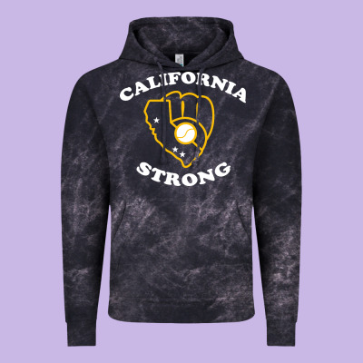 California Strong Vintage Hoodie Designed By Artisfamous