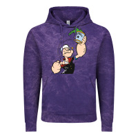 Cloud Purple Popeye Spinach Retro Mens Funny Vintage Hoodie - artisFamous