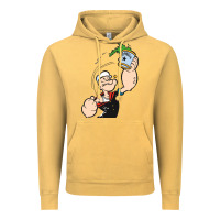 Vintage Mustard Popeye Spinach Retro Mens Funny Vintage Hoodie - artisFamous