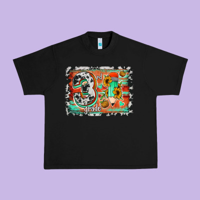 Western Back To School 3rd Grade Urban Heavy Tee Designed By Jasminsmagicworld