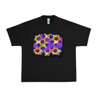 Black halloween bat and roses background Urban Heavy Tee - BundleAndBundleShop