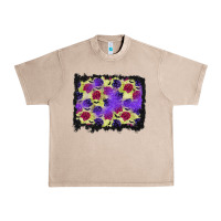 French Oak halloween bat and roses background Urban Heavy Tee - BundleAndBundleShop