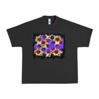 Pigment Black halloween bat and roses background Urban Heavy Tee - BundleAndBundleShop