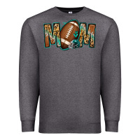 Charcoal Heather American football mom Premium Sweatshirt - Jasminsmagicworld