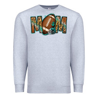 Heather Grey American football mom Premium Sweatshirt - Jasminsmagicworld