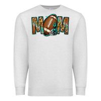 Oatmeal Heather American football mom Premium Sweatshirt - Jasminsmagicworld