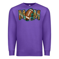 Purple American football mom Premium Sweatshirt - Jasminsmagicworld