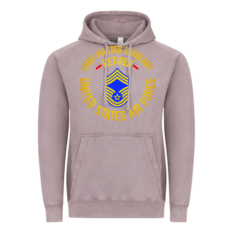 Chief Master Sergeant Retired Vintage Hoodie by artisFamous | Teevron