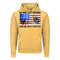 Vintage Mustard no man left behind means something to the rest of us Vintage Hoodie - artisFamous
