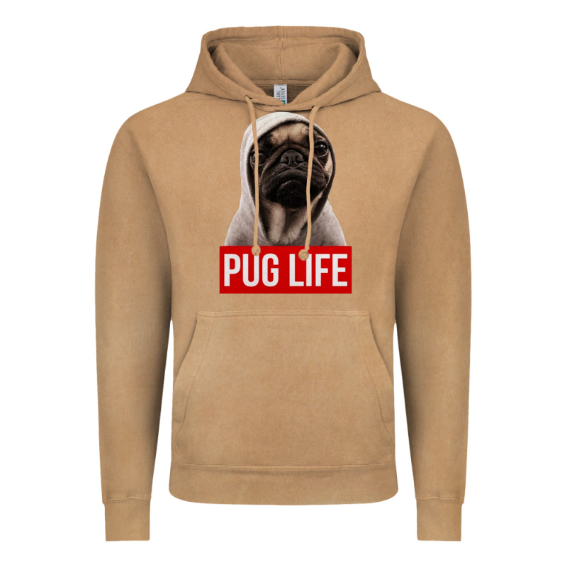 Pug Life Vintage Hoodie by artisFamous | Teevron