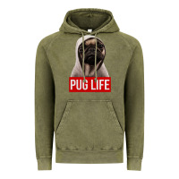 Vintage Olive pug life Vintage Hoodie - artisFamous