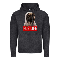 Vintage Black pug life Vintage Hoodie - artisFamous