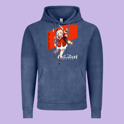 Genshin Impact Klee Vintage Hoodie Designed By Artisfamous