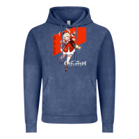 Vintage Denim Genshin Impact Klee Vintage Hoodie - artisFamous