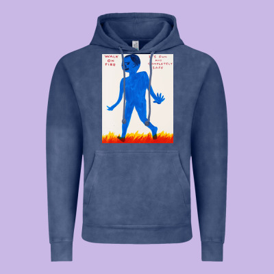 Walk Davids On Fire Vintage Hoodie Designed By Artisfamous