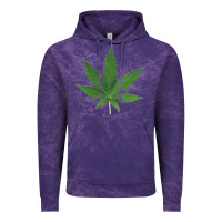 Cloud Purple Weed leaf Vintage Hoodie - artisFamous