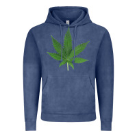 Vintage Denim Weed leaf Vintage Hoodie - artisFamous
