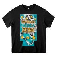 Black Mama needs a drink slim can cooler mother's day Heavy Core Tee - HowdyJamesFarm