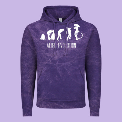 Alien Evolution Vintage Hoodie Designed By Artisfamous