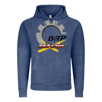 Vintage Denim brp ski doo Vintage Hoodie - artisFamous