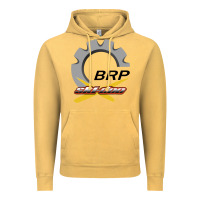 Vintage Mustard brp ski doo Vintage Hoodie - artisFamous