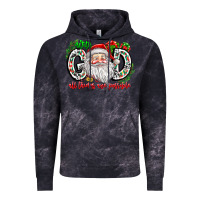 Cloud Black with god all things are possible santa Vintage Hoodie - CowhideDigitalArt