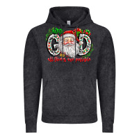 Vintage Black with god all things are possible santa Vintage Hoodie - CowhideDigitalArt