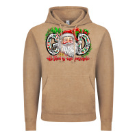 Vintage Coffee with god all things are possible santa Vintage Hoodie - CowhideDigitalArt