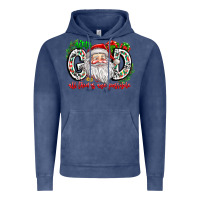 Vintage Denim with god all things are possible santa Vintage Hoodie - CowhideDigitalArt