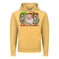 Vintage Mustard with god all things are possible santa Vintage Hoodie - CowhideDigitalArt