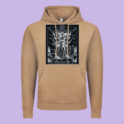 Hecate Tarot Card Triple Moon Goddess Witch Wiccan Pagan Vintage Hoodie Designed By Artisfamous