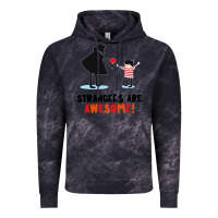 Cloud Black strangers are awesome Vintage Hoodie - artisFamous
