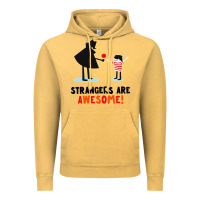 Strangers Are Awesome Vintage Hoodie | Teevron