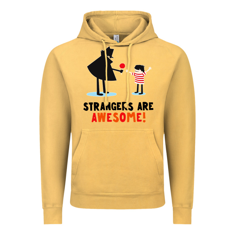 Strangers Are Awesome Vintage Hoodie by artisFamous | Teevron