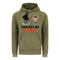 Vintage Olive strangers are awesome Vintage Hoodie - artisFamous