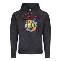 Vintage Black the simpsons funny family Vintage Hoodie - artisFamous