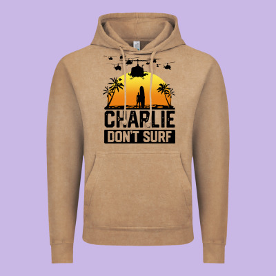 Summer Vacation Charlie Don't Surf Vintage Hoodie Designed By Artisfamous
