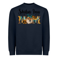 Navy western shiba inu mom Heavyweight Sweatshirt - RanaPortraitStore
