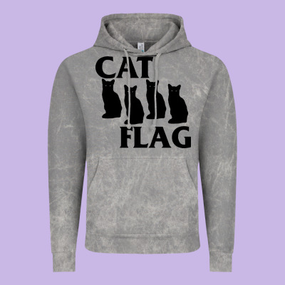 Cat Flag Vintage Hoodie Designed By Artisfamous