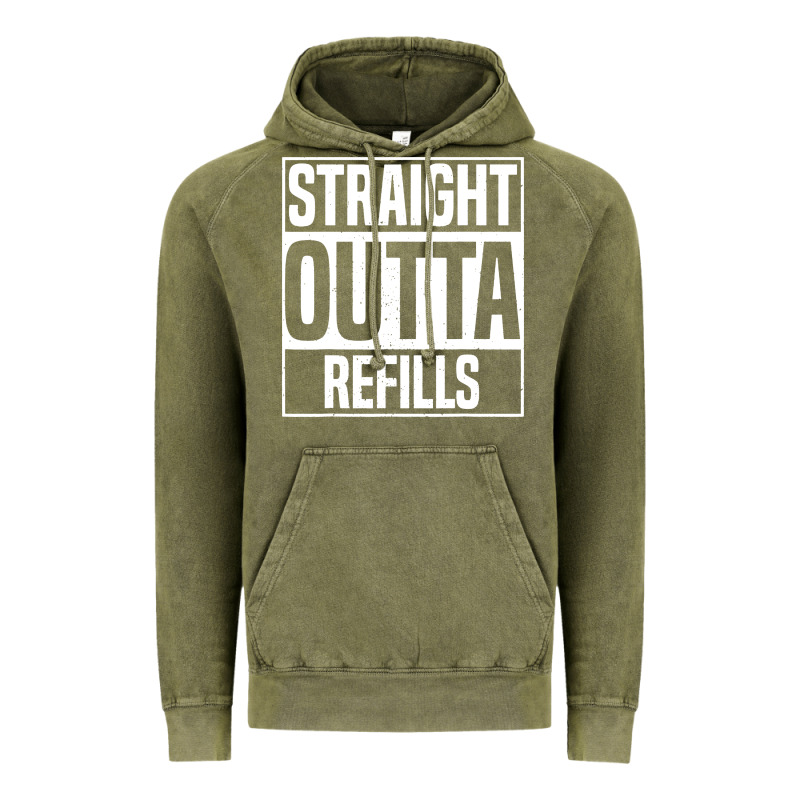 Straight Outta Refills Funny Pharmacy Technician Pharmacist Vintage Hoodie by artisFamous | Teevron