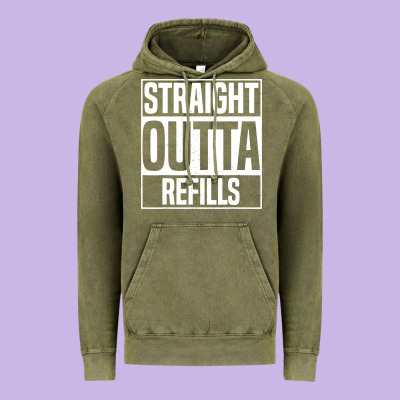 Straight Outta Refills Funny Pharmacy Technician Pharmacist Vintage Hoodie Designed By Artisfamous