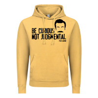 Vintage Mustard be curious not judgemental Vintage Hoodie - artisFamous