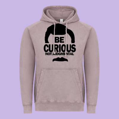 Be Curious Not Judgmental Vintage Hoodie Designed By Artisfamous