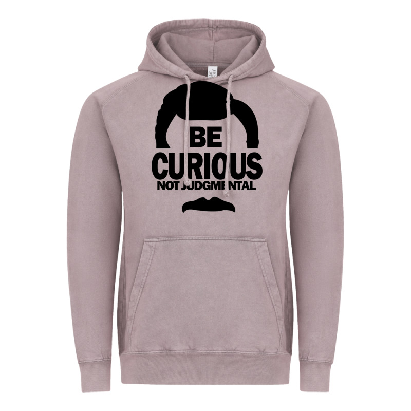 Be Curious Not Judgmental Vintage Hoodie by artisFamous | Teevron
