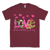 Burgundy love valentine's day olivia Classic Tee - OliviaCreatesArt