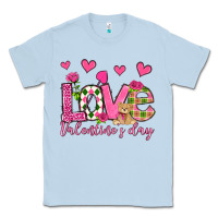 Dusty Blue love valentine's day olivia Classic Tee - OliviaCreatesArt