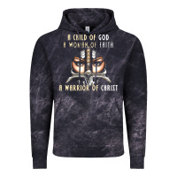 Cloud Black child of god woman of faith warrior of christ Vintage Hoodie - artisFamous