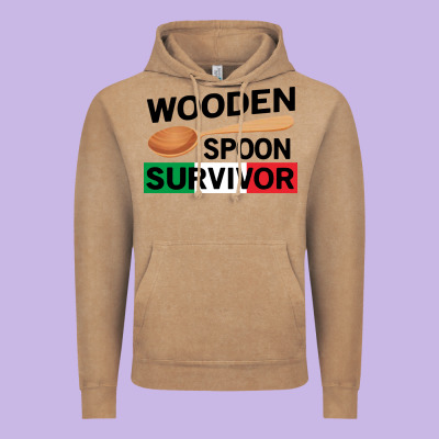 Funny Wooden Spoon Survivor Vintage Hoodie Designed By Artisfamous
