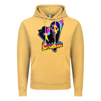 Vintage Mustard scream horror movie Vintage Hoodie - artisFamous